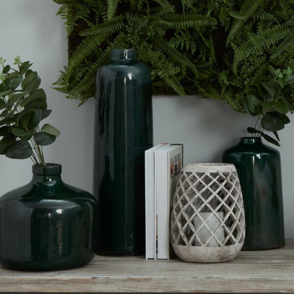 garda emerald glazed liv vase