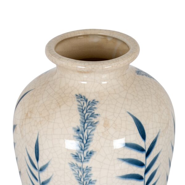 classic blue flora juniper vase