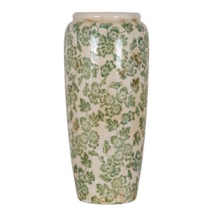 large green clover tall olpe vase