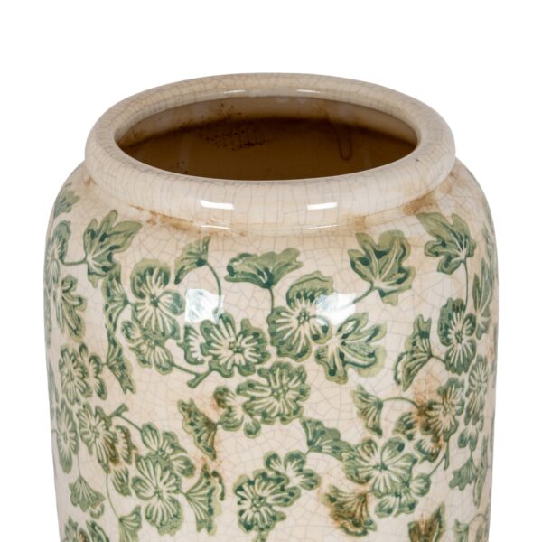 large green clover tall olpe vase