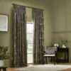 seaweed fully lined velvet pencil pleat curtains indigo seaweed fully lined velvet pencil pleat curtains indigo