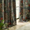 seaweed fully lined velvet pencil pleat curtains indigo seaweed fully lined velvet pencil pleat curtains indigo