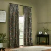 seaweed fully lined velvet pencil pleat curtains indigo seaweed fully lined velvet pencil pleat curtains indigo