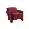 apex armchair in burgundy velvet 2