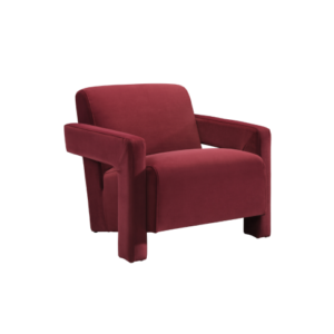 apex armchair in burgundy velvet 2