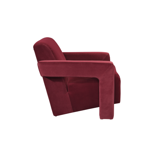 apex armchair in burgundy velvet 3