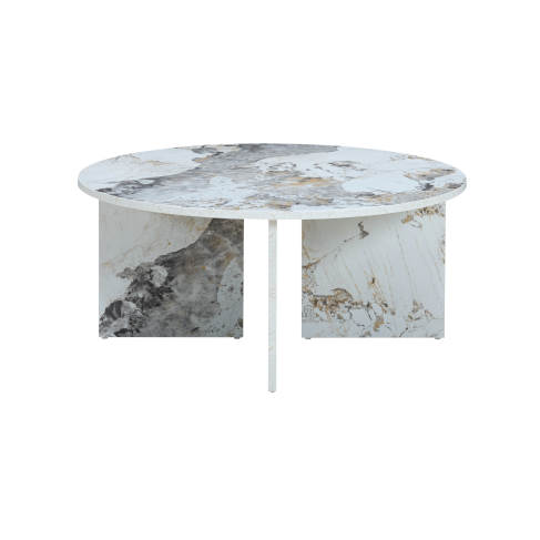 aura round coffee table