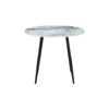 horizon round dining table marble effect