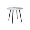 horizon round dining table marble effect
