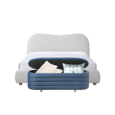 wave beds in natural weave