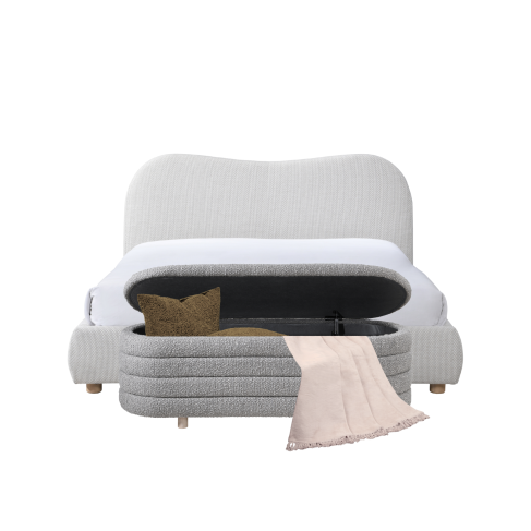 wave beds in natural weave
